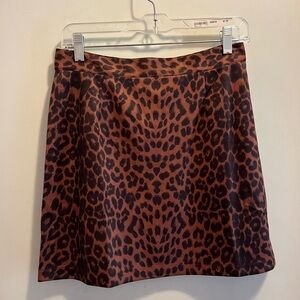 Leopard 🐆 Mini Skirt (NWOT)